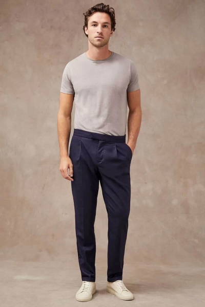 Men's Navy Pants Outfits: How To Wear Blue Pants In 2024