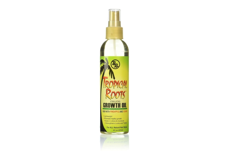 More than 2,500 shoppers have given Bronner Brothers Tropical Roots Stimulating Hair Growth Oil a five-star rating. Shop it for $5 on Amazon.