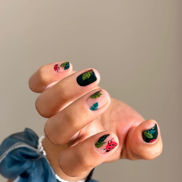 Short nails just make more sense for summer. From graphic designs to cool embellishments, find over a dozen short summer nail ideas for the months ahead here.