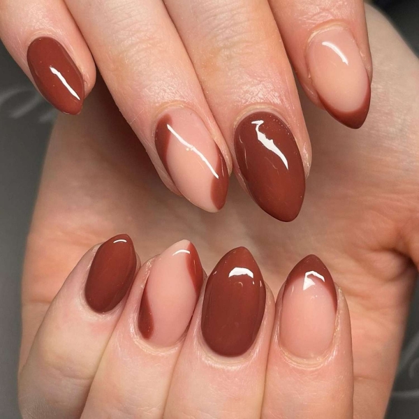 While classic pink and white French manis are making a comeback, brown French tip nails offer an updated take on the classic look. Here, find a dozen brown french tip nail looks for inspiration.