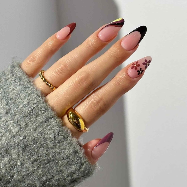 While classic pink and white French manis are making a comeback, brown French tip nails offer an updated take on the classic look. Here, find a dozen brown french tip nail looks for inspiration.