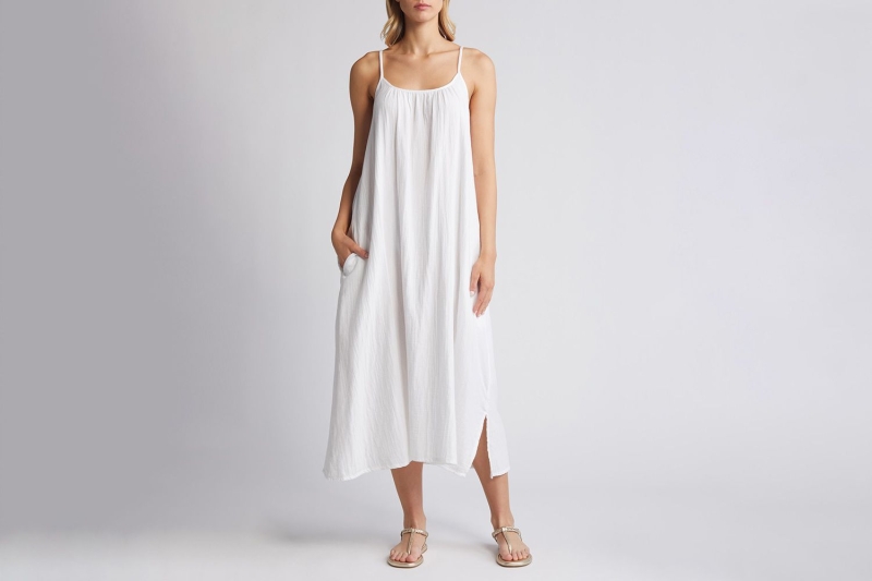 Angelina Jolie, Gwyneth Paltrow, and Jennifer Aniston have both worn white maxi dresses. Shop the breezy summer style that’s comfortable and elevated from Amazon, Nordstrom, Gap, J.Crew, and more, starting at $31.