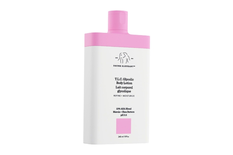 Drunk Elephant’s T.L.C. Glycolic Body Lotion is the key to banishing ingrown hairs and razor bumps, according to a beauty editor. Shop it for $28 at Drunk Elephant.