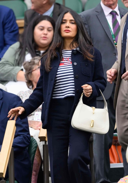 From preppy stripes and Gucci blazers to patterned crop tops and pinstripes, these spectators are perfectly comfortable stepping into the spotlight at Centre Court.