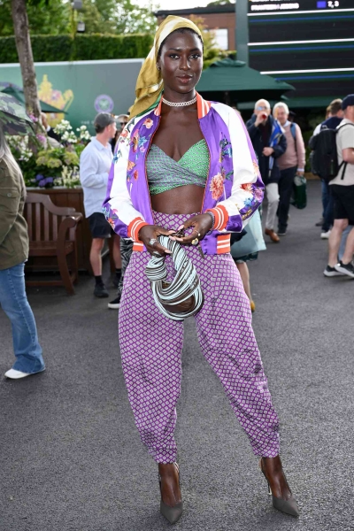 From preppy stripes and Gucci blazers to patterned crop tops and pinstripes, these spectators are perfectly comfortable stepping into the spotlight at Centre Court.