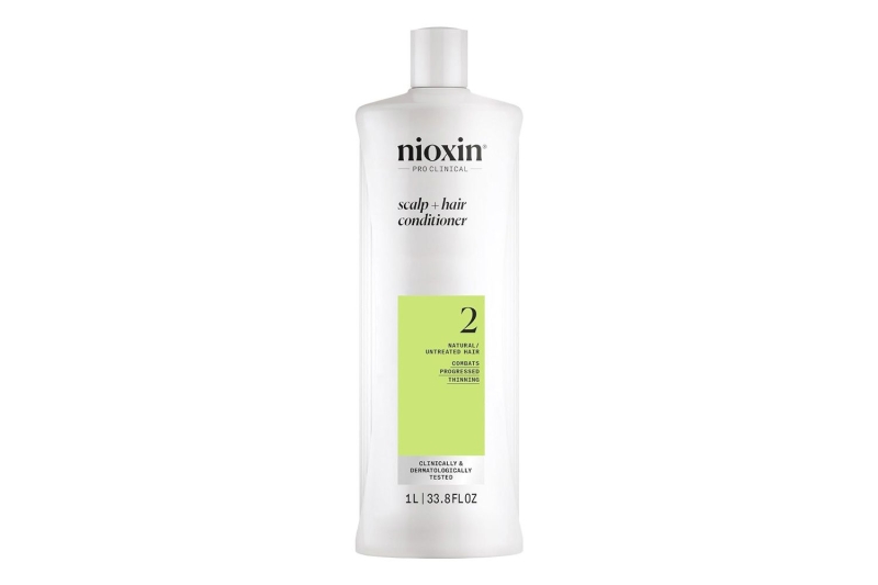 Nioxin’s Scalp and Hair Thickening System 2 Shampoo helps with hair growth and thickness, per reviewers. Shop it on sale at Amazon for $34.