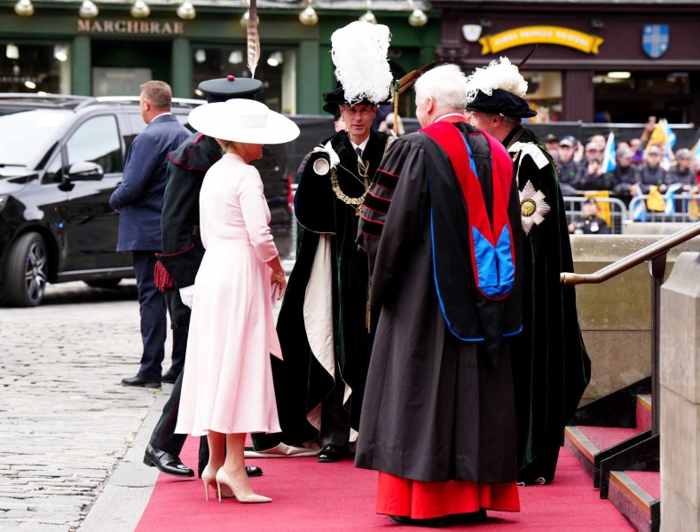 Sophie, the Duchess of Edinburgh, attended the Order of the Thistle on Wednesday while debuting a wedding anniversary gift from her husband, Prince Edward.