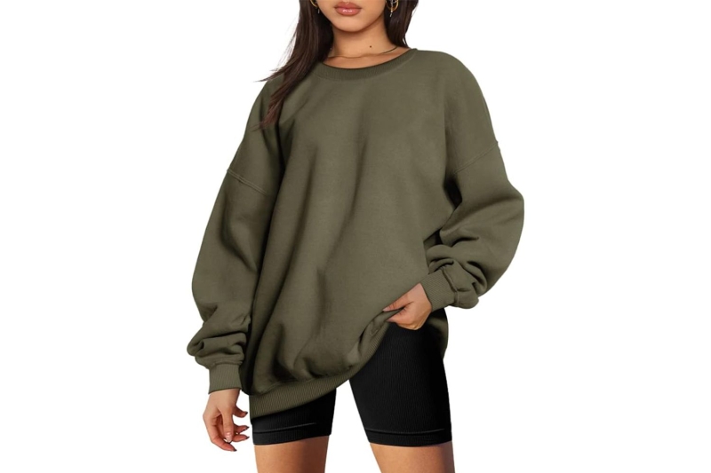 I’m buying more colors of my go-to Trendy Queen’s Oversized Sweatshirt that’s super soft, warm, and easy to style while it’s on sale starting at $19 on Amazon.