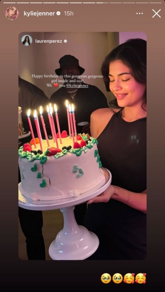 Kylie Jenner rang in her 27th birthday on Saturday, August 11 wearing a slinky LBD with huge back cutouts. The cosmetics maven shared behind-the-scenes photos and videos from the celebration, which included attendees like Kris Jenner and Hailey Bieber.