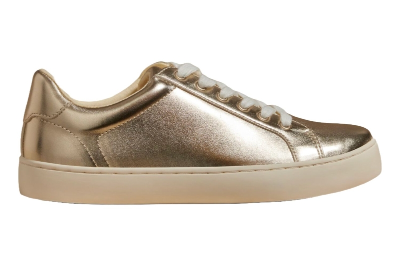 Martha Stewart wore metallic gold sneakers to the Paris 2024 Olympics. Shop similar metallic tennis shoes from Amazon, Nordstrom, Zappos, and more, starting at $32.