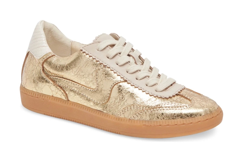 Martha Stewart wore metallic gold sneakers to the Paris 2024 Olympics. Shop similar metallic tennis shoes from Amazon, Nordstrom, Zappos, and more, starting at $32.