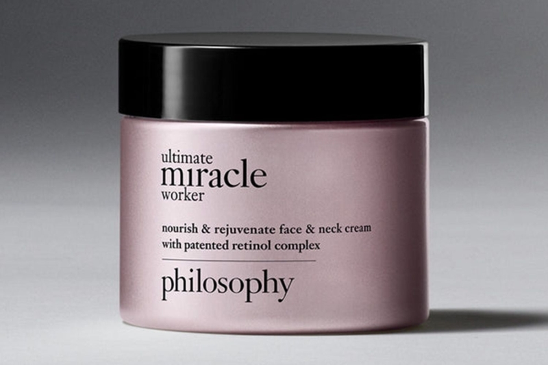 The Nourish and Rejuvenate Ultimate Miracle Worker Neck and Face Cream from Oprah-used brand Philosophy has hundreds of five-star reviews. Shop it for $88 on Philosophy’s website.