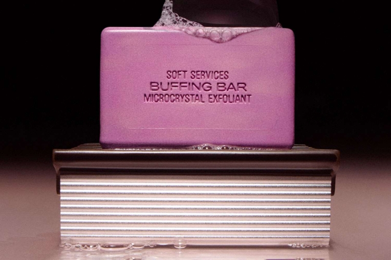 The Soft Services D.S. Durga Debaser Microcrystal Exfoliant Buffing Bar collaboration is beauty editor-approved for achieving soft skin. Shop the limited-edition body treatment for $44 at Soft Services.