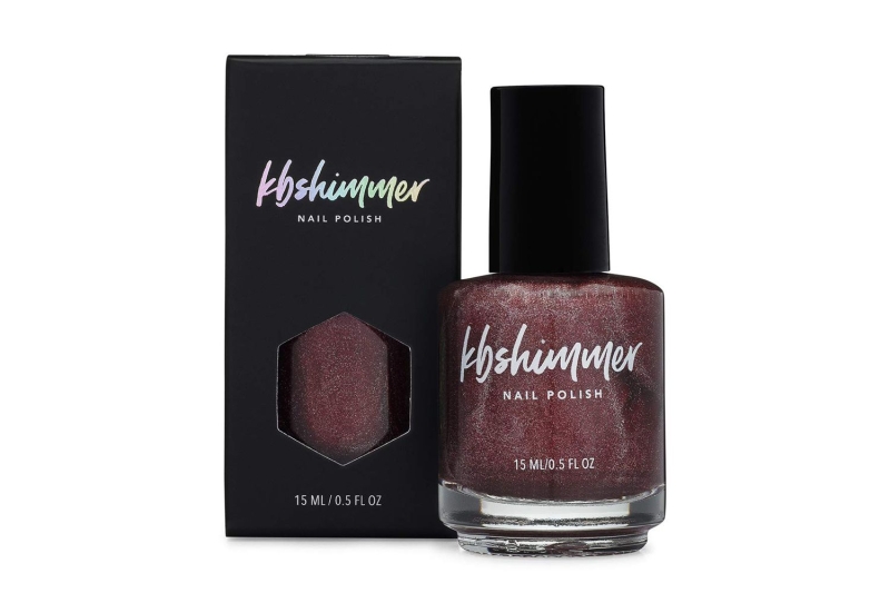 According to a beauty editor, Kbshimmer’s Stop and Smell the Rosé holographic nail polish lasts 18 days. Shop it for $12 on Amazon.