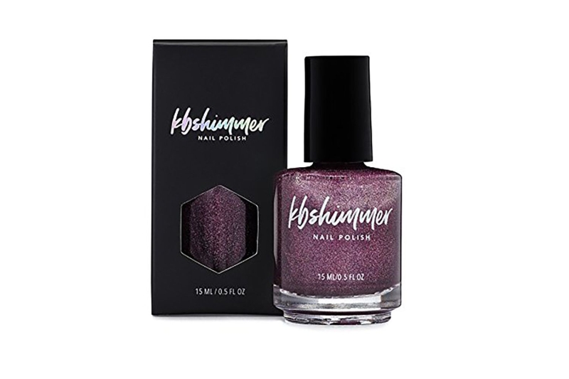 According to a beauty editor, Kbshimmer’s Stop and Smell the Rosé holographic nail polish lasts 18 days. Shop it for $12 on Amazon.