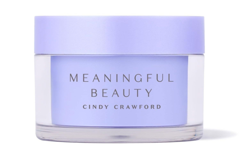 Cindy Crawford revealed the Meaningful Beauty skin care products she uses daily to maintain firm, even-toned skin with a “dewy” glow.Shop the supermodel’s essentials at Amazon, starting at $44.