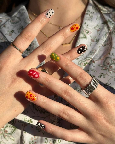 From graphic patterns to jewelry-like embellishments, here are 60 of the most stunning manicures for fall.