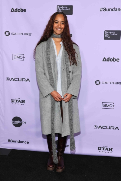 Malia Obama presented her short film and directorial debut 'The Heart' at the Deauville American Film Festival while wearing a mismatched plaid Vivienne Westwood look.