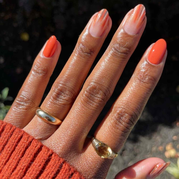 Pumpkin spice season has transcended the world of coffee to inspire fashion and beauty statements alike. Here, explore a bevy of pumpkin spice nail ideas for the most perfect fall mani.