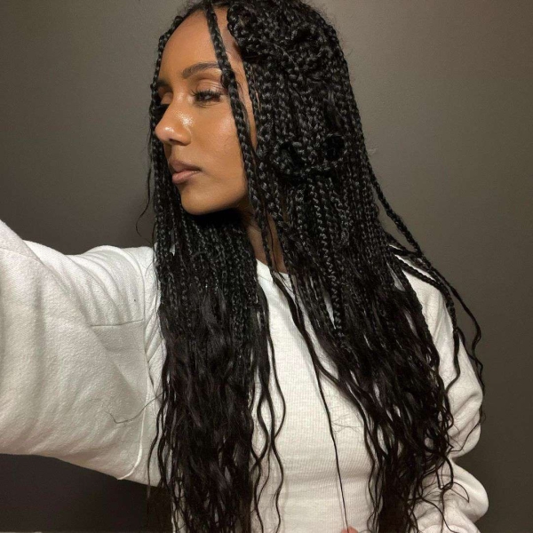 The chic versatility of box braids allows for seemingly endless styling options. We rounded up some of our favorite ways to style your plaits.