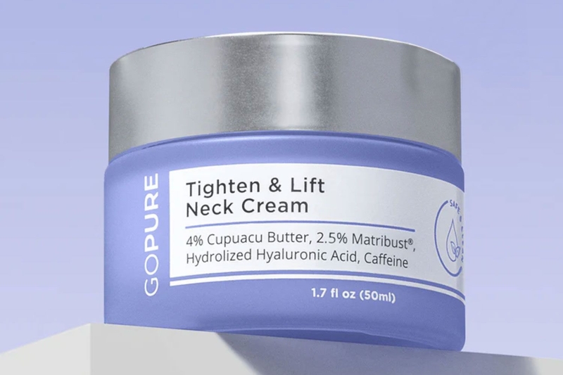 The GoPure Tighten and Lift Neck Cream helps minimize wrinkles and neck sagginess. Shoppers in their 60s have raved about this editor-approved neck cream and seen noticeable results with less deep lines overall.