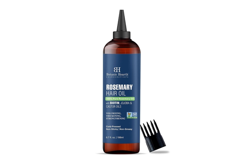 The Nature Spell Rosemary Oil is on sale for $10 at Amazon. Shoppers say it regrows new hair and makes existing strands thick and soft.