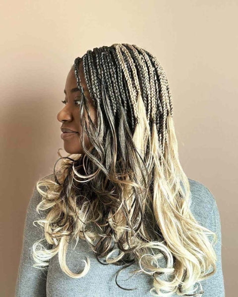 French curls are box braids done with silky, pre-curled braiding hair. Learn everything you need to know about the look, plus see 14 gorgeous French curl braids looks for inspiration.