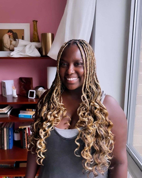 French curls are box braids done with silky, pre-curled braiding hair. Learn everything you need to know about the look, plus see 14 gorgeous French curl braids looks for inspiration.