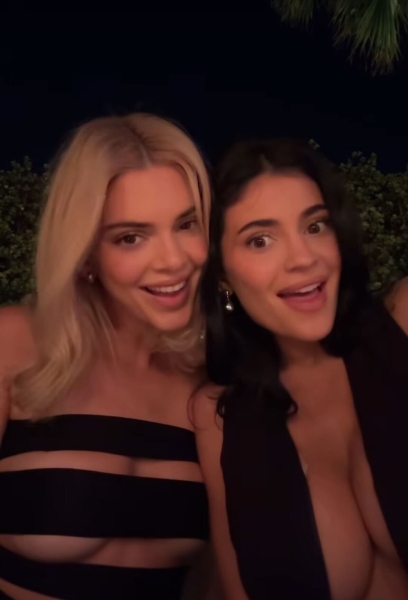 Kendall Jenner debuted another boob cutout look as she stepped out at the Rhode party with Kylie in Beverly Hills on Wednesday, October 23.