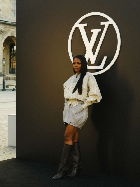 Ryan Destiny attended Louis Vuitton's Spring/Summer 2025 show at Paris Fashion Week on October 1, 2024. See here for exclusive details on her preppy-chic look and smokey glam.