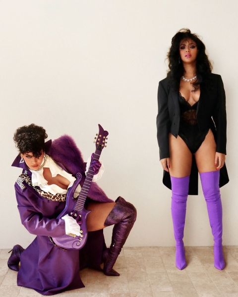 Beyoncé dressed up as both Prince and Apollonia Kotero for her second Halloween costume. See her bold transformation, here.