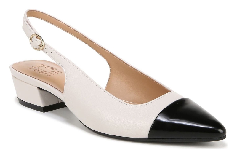 Demi Moore wore elegant black-and-white slingback kitten heels that featured a stylish cap-toe design. Shop eight lookalike styles at Nordstrom, Amazon, and more, starting at $32.