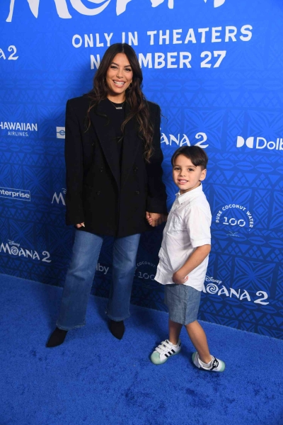 Eva Longoria and her lookalike son Santi had an adorable mother-son date at the premiere of 'Moana 2.' See the photos of their joint appearance, here.