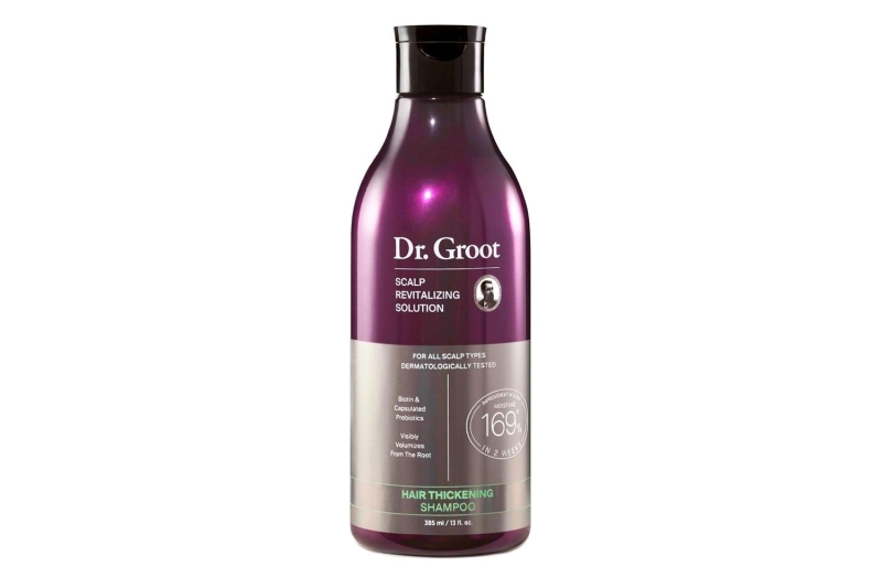 The Dr. Groot Scalp Revitalizing Solution is a hair growth shampoo from a popular Korean brand. Shoppers with thinning hair say it thickens hair and fills in sparse areas. Buy it at Amazon on sale for $18.