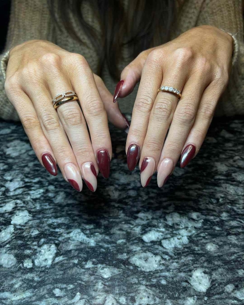 Few shades are as timeless as burgundy when it comes to fall and winter nail colors. This season, you can amplify its impact with a chrome effect, too. Scroll through 25 burgundy chrome nail looks for inspiration here.