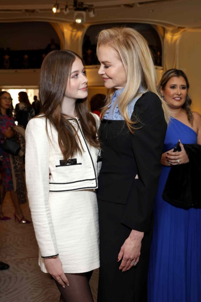 Nicole Kidman attended The Hollywood Reporter's annual Women In Entertainment Gala with her lookalike daughter Faith Margaret. For the occasion, the mother-daughter duo wore coordinating ladies-who-lunch looks—see photos, here.