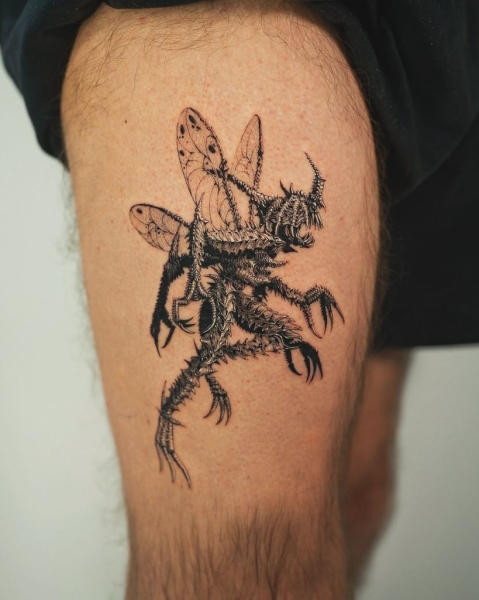 Yujhi: The Master of Surrealist Blackwork Tattoos