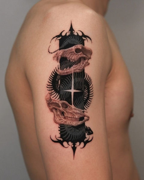 Yujhi: The Master of Surrealist Blackwork Tattoos