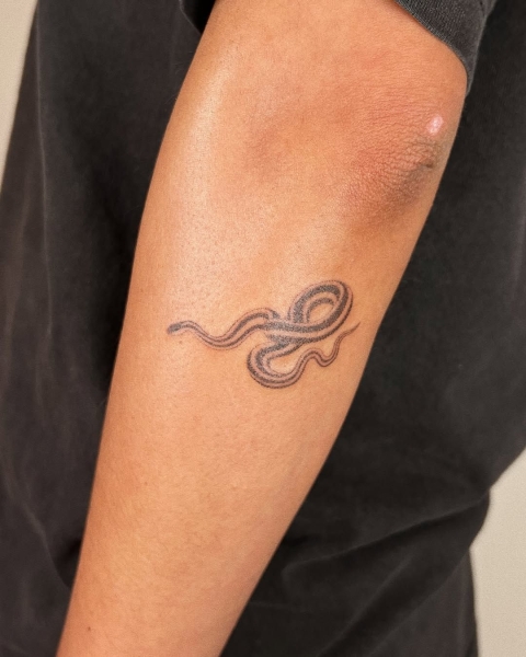 This Lunar New Year marks the Year of the Snake, and snake tattoos are coming in abundance. Here find inspiration from everything from minimalist serpent designs to bold pythons.