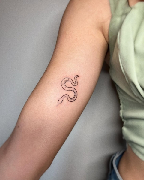 This Lunar New Year marks the Year of the Snake, and snake tattoos are coming in abundance. Here find inspiration from everything from minimalist serpent designs to bold pythons.