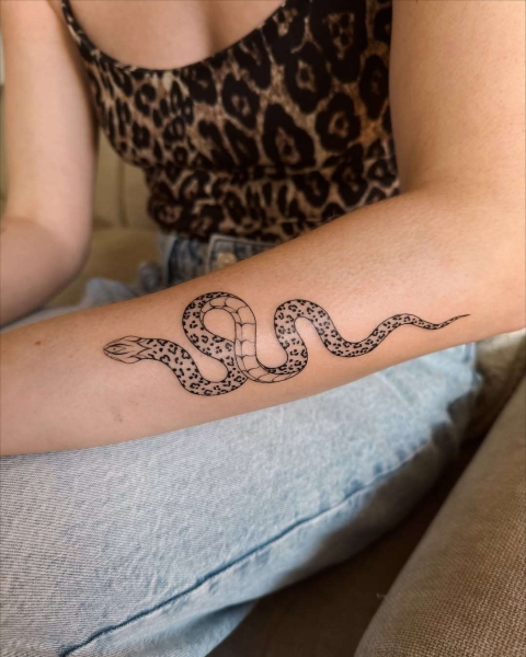 This Lunar New Year marks the Year of the Snake, and snake tattoos are coming in abundance. Here find inspiration from everything from minimalist serpent designs to bold pythons.