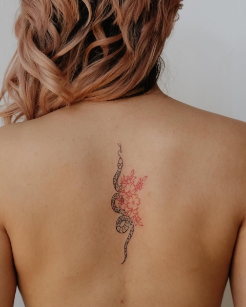 This Lunar New Year marks the Year of the Snake, and snake tattoos are coming in abundance. Here find inspiration from everything from minimalist serpent designs to bold pythons.