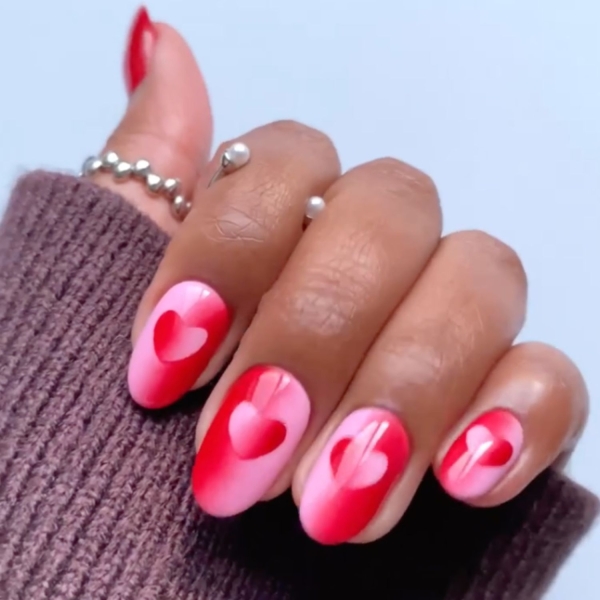 February is the month of love. Consider one of these pretty heart nail ideas to to add Valentine's Day vibes to your everyday look.