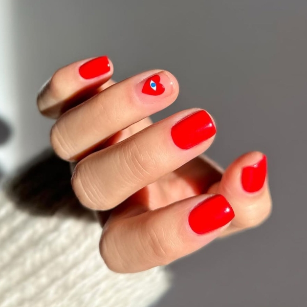 February is the month of love. Consider one of these pretty heart nail ideas to to add Valentine's Day vibes to your everyday look.