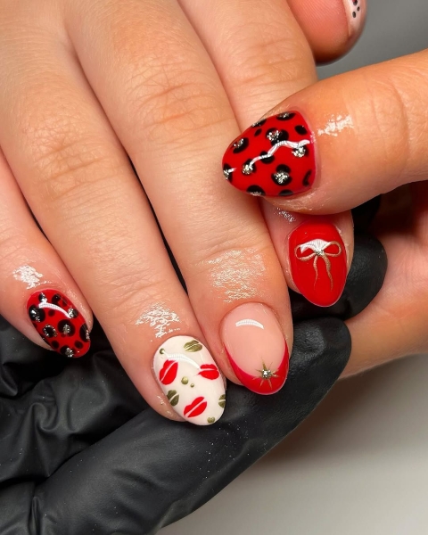 Sexy, warm, and versatile, red and black can turn any design into the perfect moody manicure. Browse 17 of our favorite combinations, here.