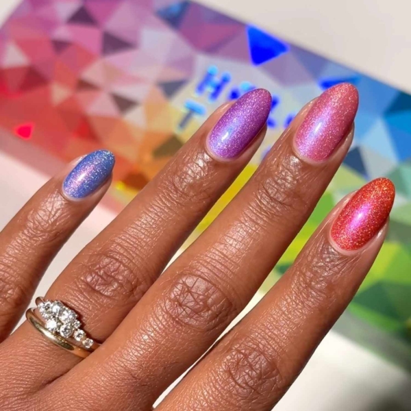 Since February is home to Valentine’s Day and Fashion Weeks worldwide, we say it’s prime time to embrace bright bold colors, top nail trends, and romantic themes. Here, explore some of our favorite manicures for the month, including obvious pink and red picks, along with a few timely nail trends.