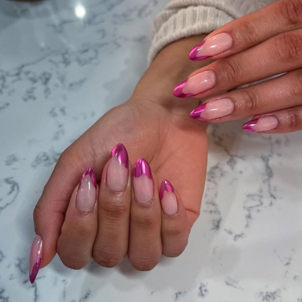 Since February is home to Valentine’s Day and Fashion Weeks worldwide, we say it’s prime time to embrace bright bold colors, top nail trends, and romantic themes. Here, explore some of our favorite manicures for the month, including obvious pink and red picks, along with a few timely nail trends.