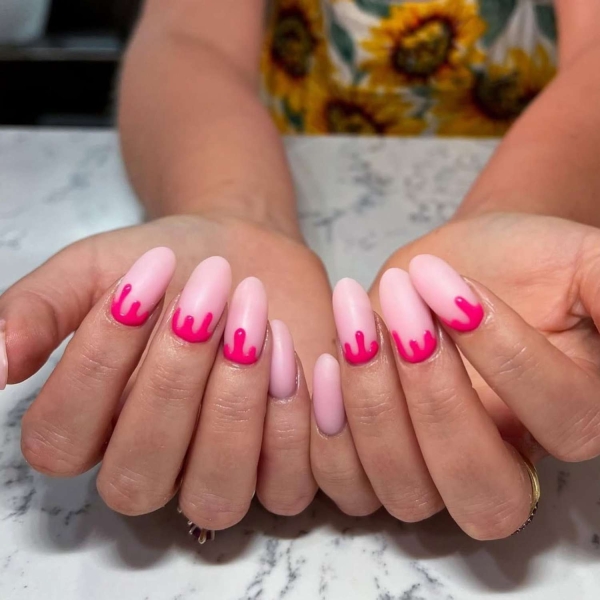 Since February is home to Valentine’s Day and Fashion Weeks worldwide, we say it’s prime time to embrace bright bold colors, top nail trends, and romantic themes. Here, explore some of our favorite manicures for the month, including obvious pink and red picks, along with a few timely nail trends.